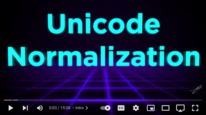 unicodenormalization
